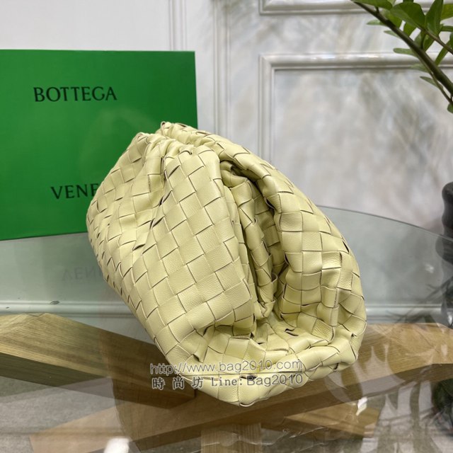 Bottega veneta高端女包 98062寬編織 寶緹嘉純手工編織羔羊皮女包 BV經典款大號編織雲朵包  gxz1404